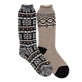 thumbnail image 1 of MUK LUKS Women's 2 Pair Pack Tall Heat Retainer Boot Socks, 1 of 3