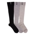 thumbnail image 1 of MUK LUKS Women's 3 Pair Pack Compression Knee High Bamboo Socks, 1 of 2