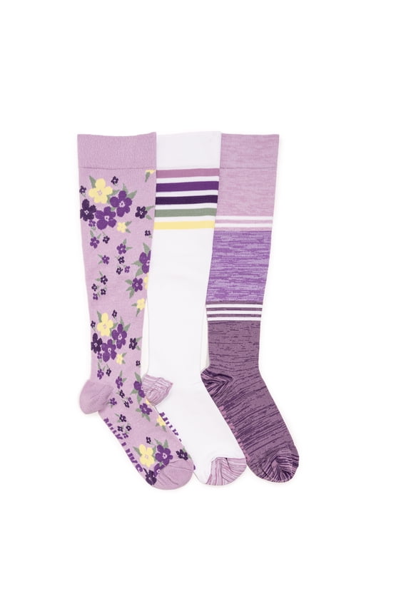 Women's 3 Pair Pack Compression Socks