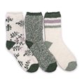 thumbnail image 1 of MUK LUKS Women's 3 Pair Pack Crew Cozy Socks, 1 of 2