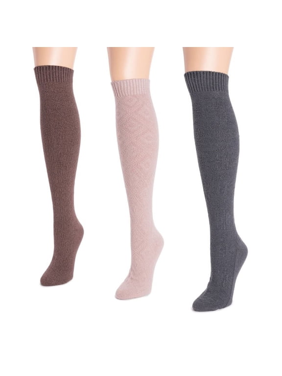 Women's 3 Pair Pack Knee High Socks