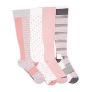 MUK LUKS Women's 4 Pack Cotton Compression Socks
