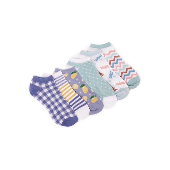 MUK LUKS® Women's 6 Pair Pack Ankle Sock