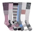 thumbnail image 1 of MUK LUKS Women's 6 Pack Cotton Compression Socks, 1 of 3