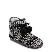 MUK LUKS Women's Aaliyah Bootie Slipper, Wide Width Available