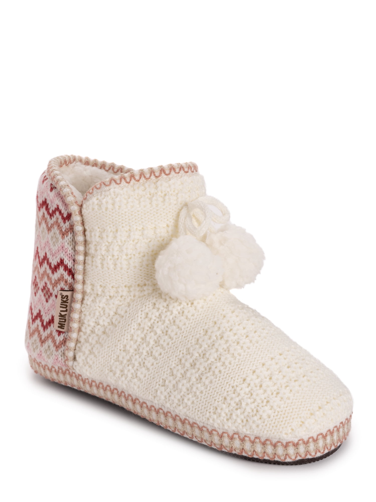 MUK LUKS Women's Aaliyah Bootie Slipper, Wide Width Available