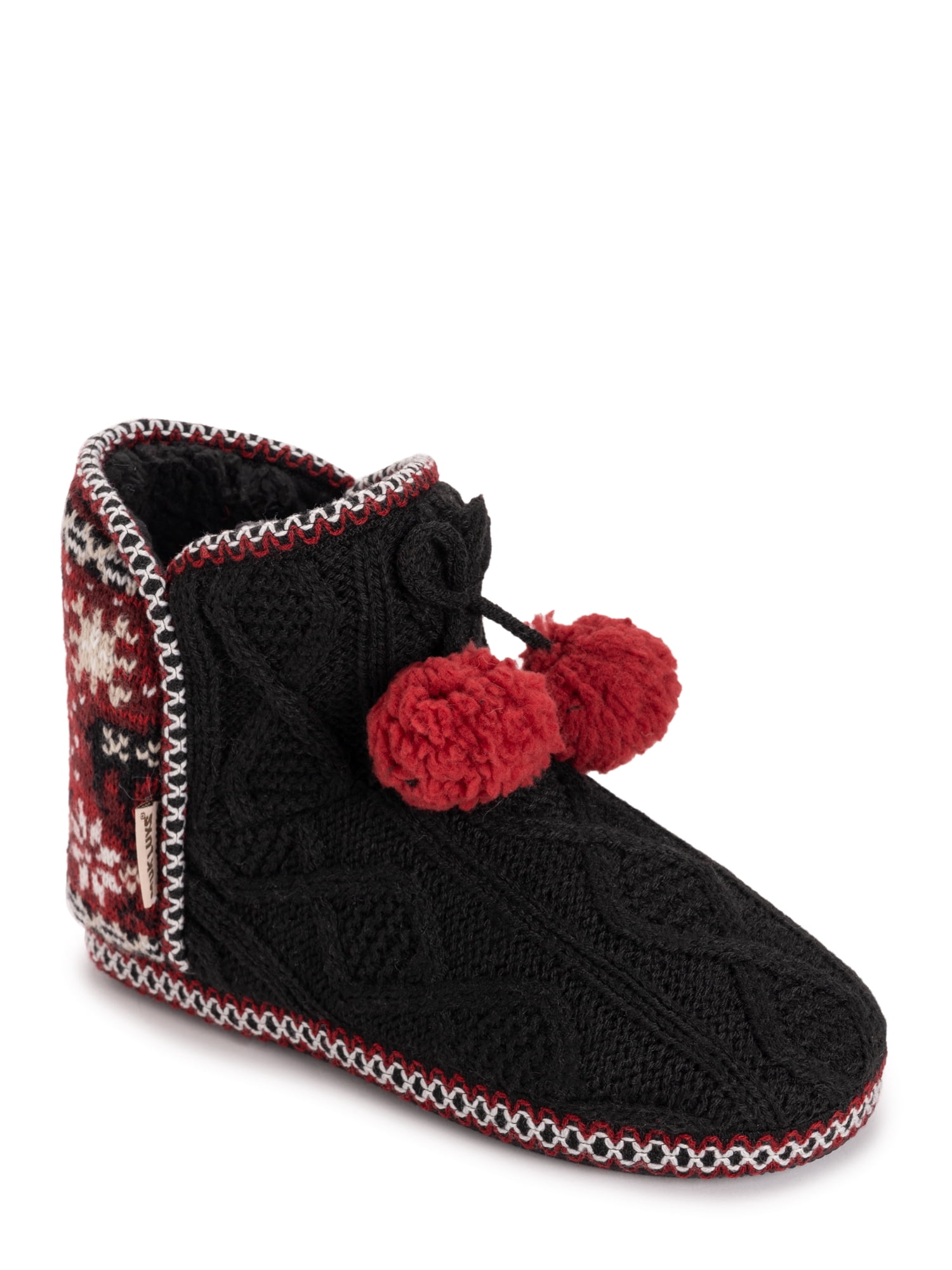 MUK LUKS Women's Aaliyah Bootie Slipper, Wide Width Available