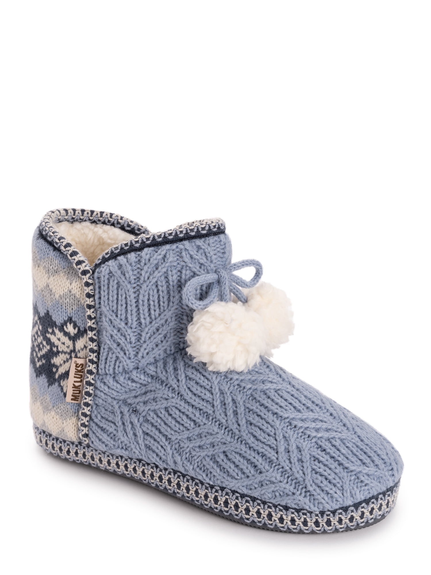 MUK LUKS Women's Aaliyah Bootie Slipper, Wide Width Available