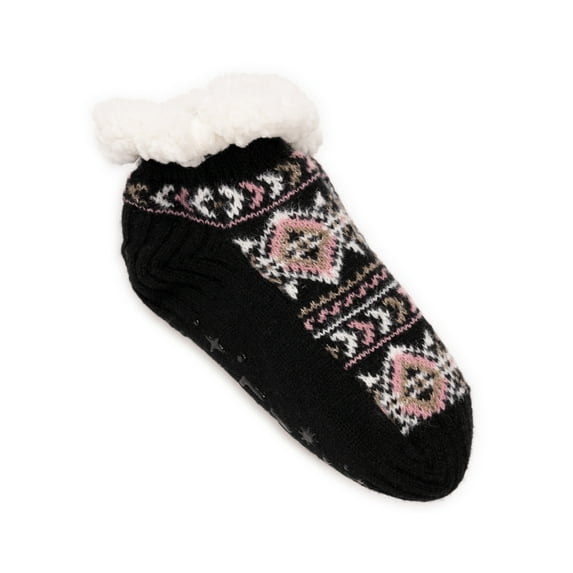 MUK LUKS Women's Ankle Cabin Socks, 1-Pack, Sizes S-XL