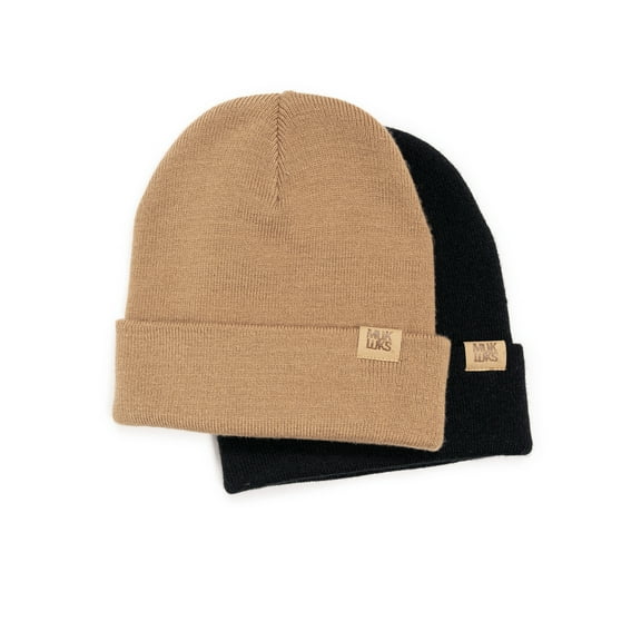 MUK LUKS Women's Beanie Hat Set, 2-Pack