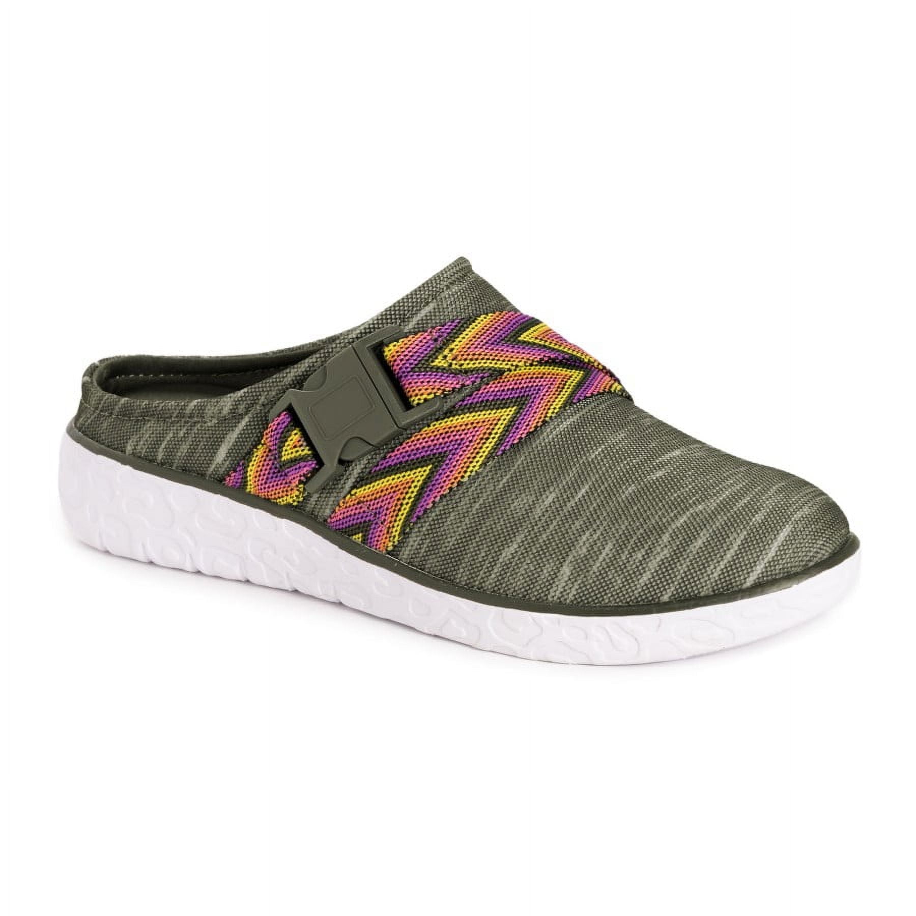 MUK LUKS Women's Boardwalk Stroll Sneaker-Loafer In Taupe - Memory Foam Athleisure Slip-On