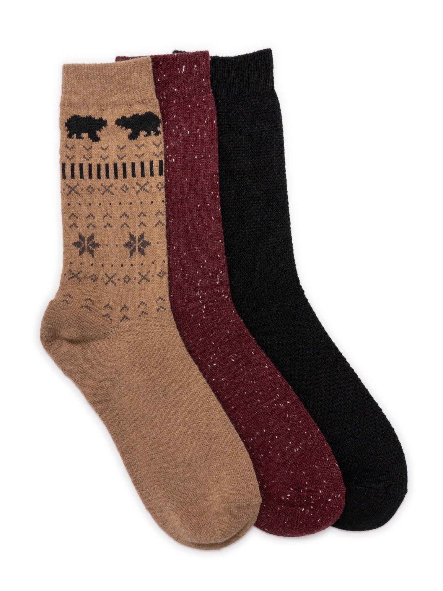 MUK LUKS Women's Boot Socks, 3 Pairs