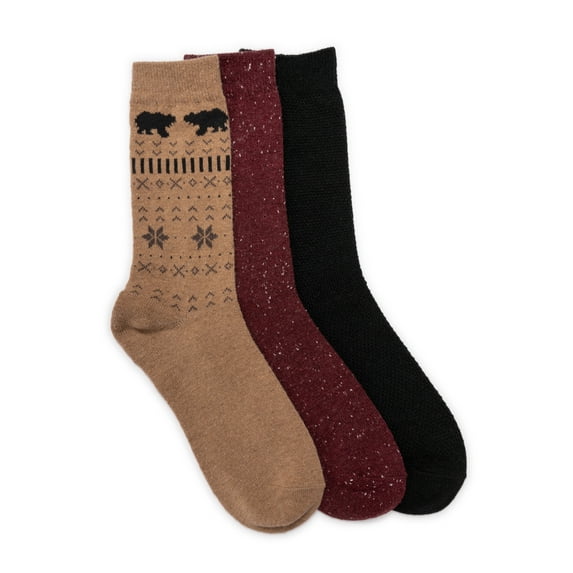 MUK LUKS Women's Boot Socks, 3 Pairs