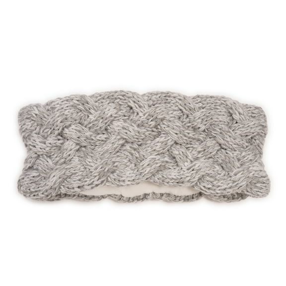 MUK LUKS Women's Braided Chunky Knit Marled Headband