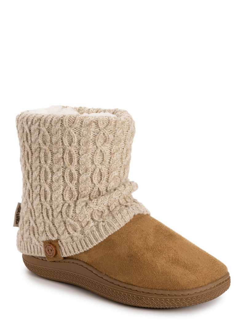 Knit Slippers Gaahuu Slippers MUK LUKS Women's Cable Knit