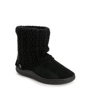 MUK LUKS Women's Cable Knit Bootie Slipper