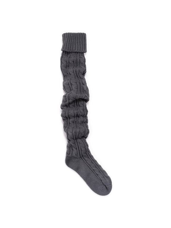 Women's Cable Knit Over the Knee Socks