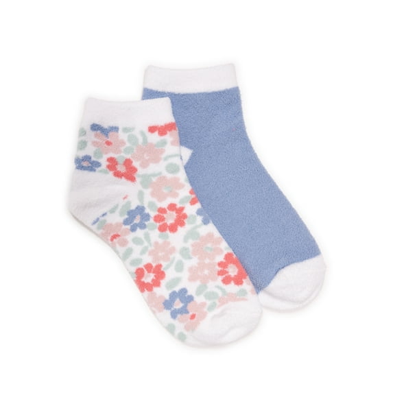 MUK LUKS Women's Cozy Mini Crew Socks, 2 Pair Pack