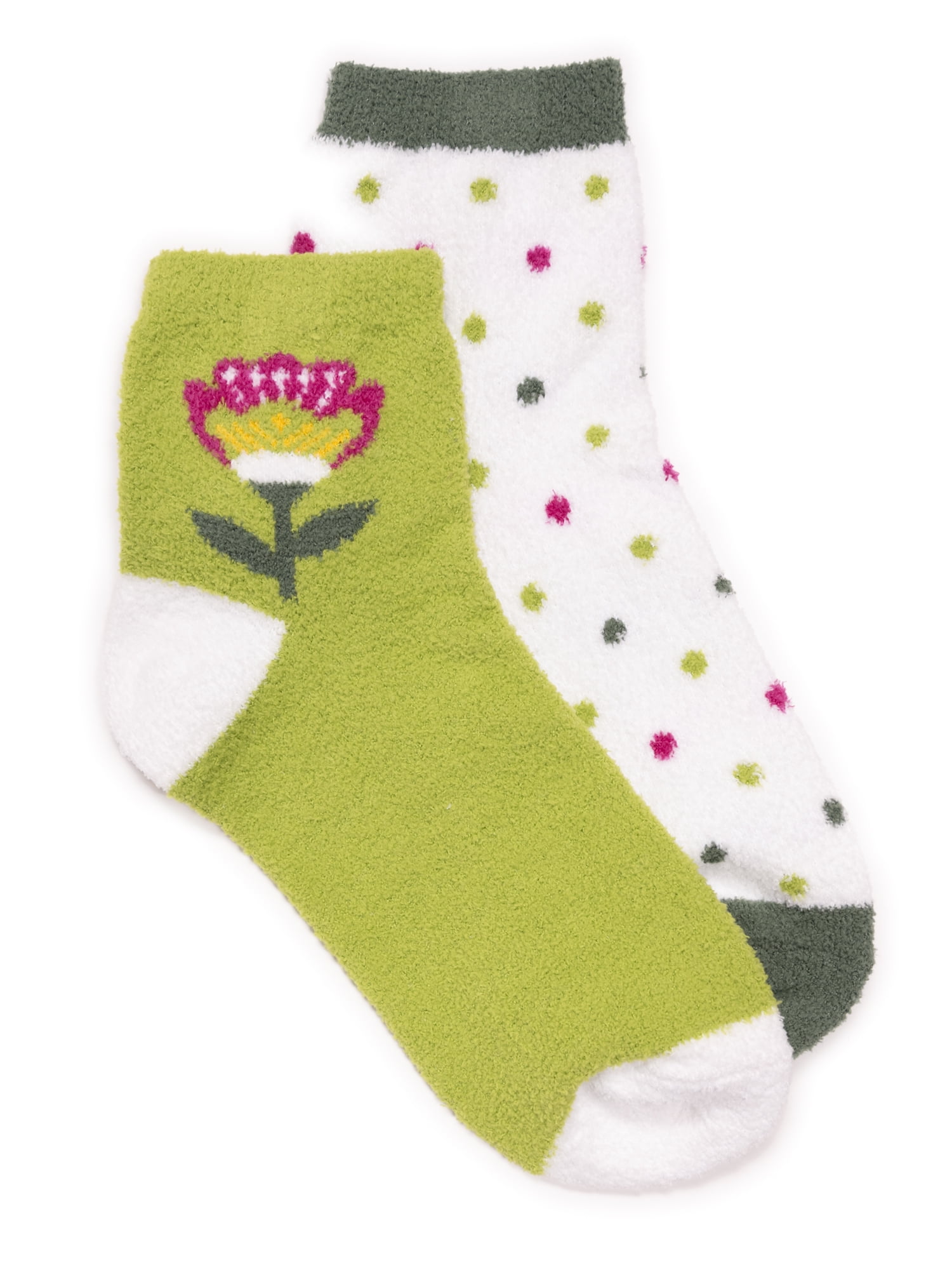 MUK LUKS Women's Cozy Novelty Socks, 2-Pack
