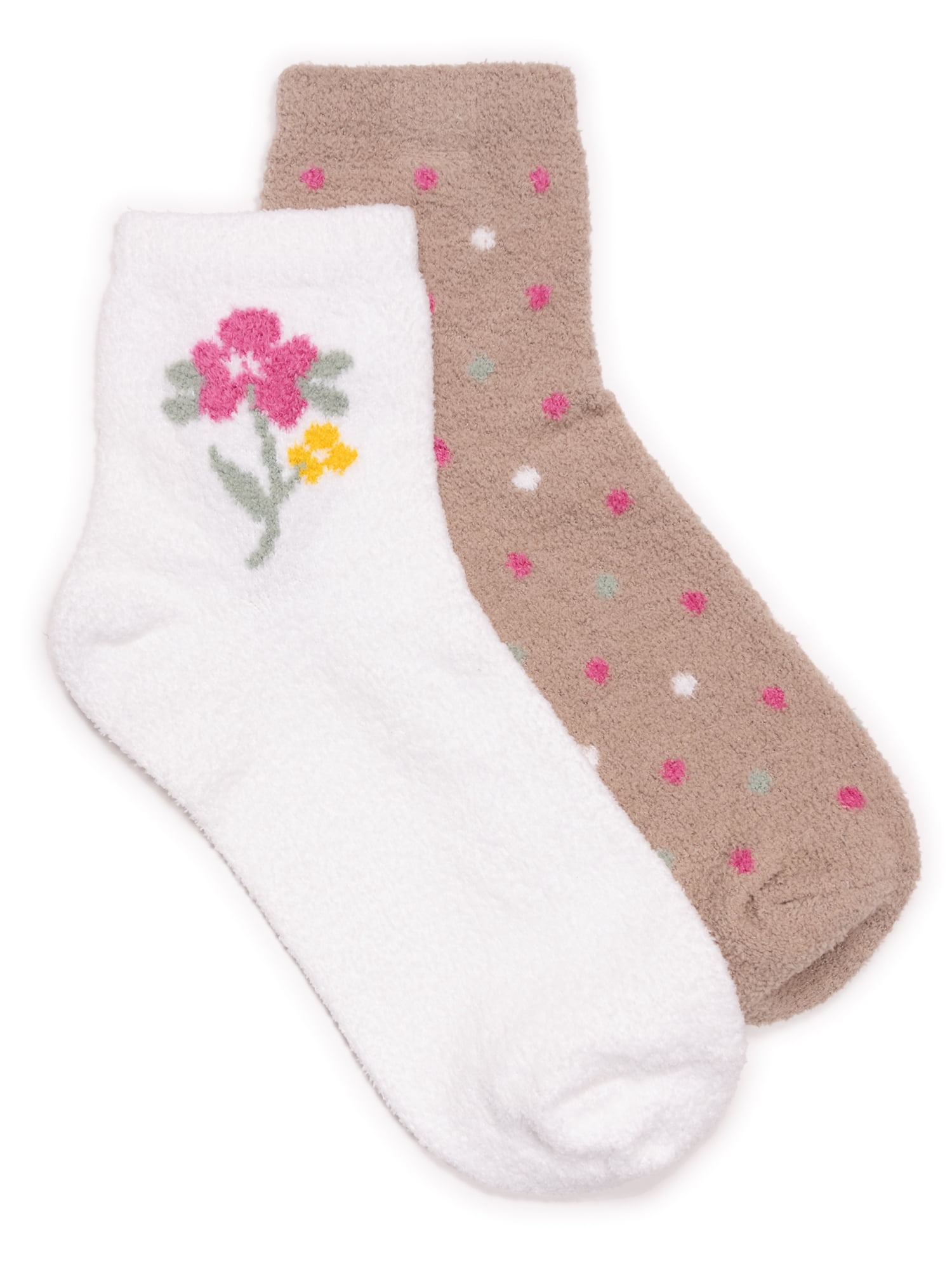 MUK LUKS Women's Cozy Novelty Socks, 2-Pack