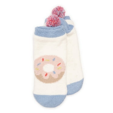 MUK LUKS Women's Cozy Slipper Sock with Pom