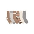 thumbnail image 1 of MUK LUKS Women's Crew Boot Socks, 6-Pack, Fits Shoe Sizes 6-11, 1 of 4