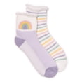 thumbnail image 1 of MUK LUKS Women's Crew Lounge Socks, 2-Pack, OSFM, 1 of 4