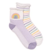 Women's Crew Lounge Socks, 2-Pack, OSFM