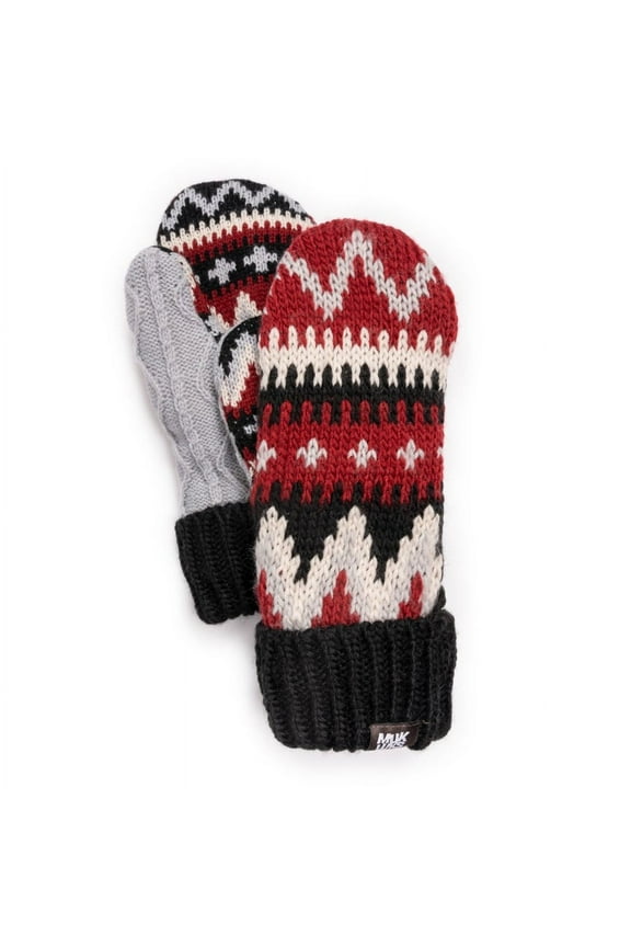 Women's Cuff Mittens, Candy Apple, OS