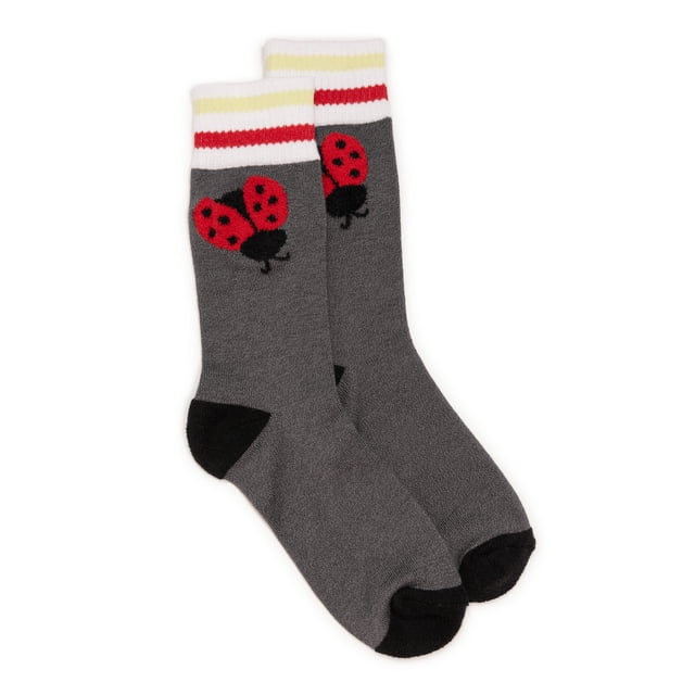 MUK LUKS Women's Dream Step Cozy Crew Sock, 1-Pack