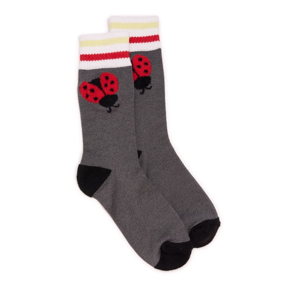 MUK LUKS Women's Dream Step Cozy Crew Sock, 1-Pack