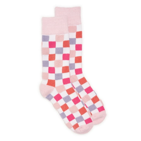 MUK LUKS Women's Dream Step Cozy Crew Sock, 1-Pack