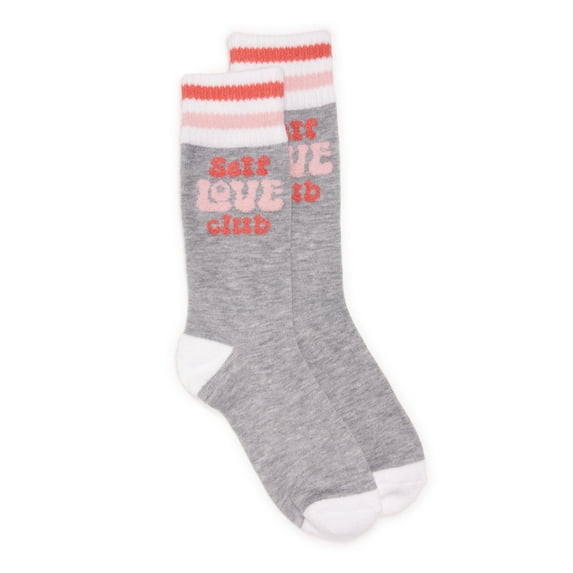 MUK LUKS Women's Dream Step Cozy Crew Sock