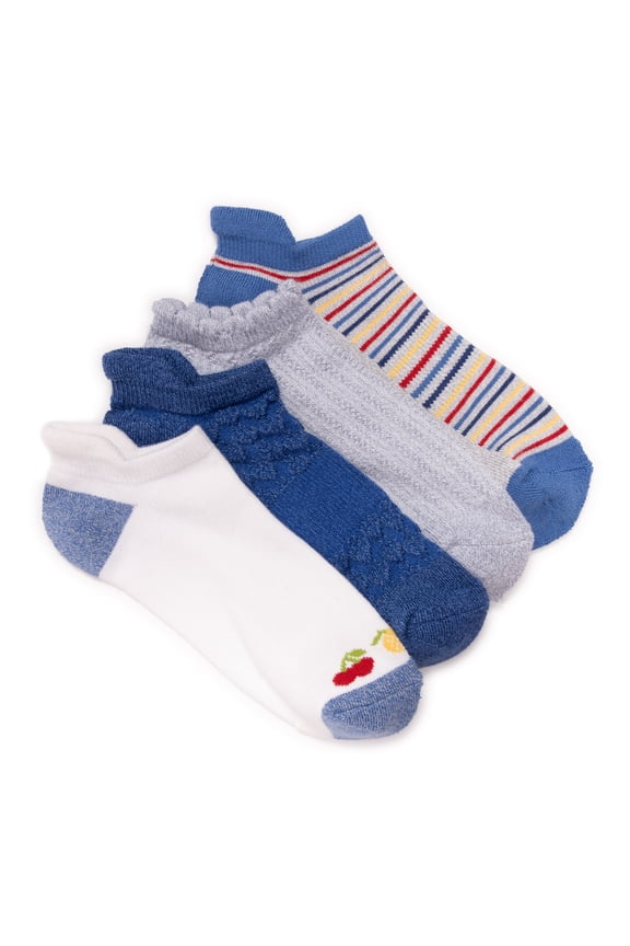 Women's Dream Step Low-Cut Ankle Socks, 4-Pack, OSFM