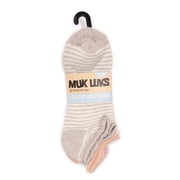 MUK LUKS Womens Dream Step Low-Cut Ankle Socks, 4-Pack, OSFM