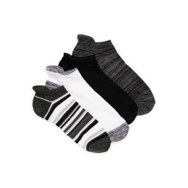 MUK LUKS Women's Dream Step Low-Cut Ankle Socks, 4 Pair Pack