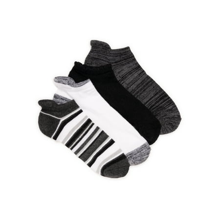 MUK LUKS Women's Dream Step Low-Cut Ankle Socks, 4-Pack, OSFM