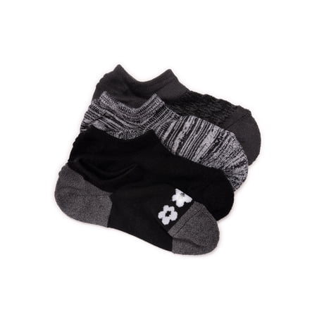 MUK LUKS Women's Dream Step No-Show Liner Socks, 4-Pack, OSFM