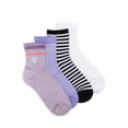 thumbnail image 1 of MUK LUKS Women's Dream Step Quarter Crew Socks, 4 Pair Pack, 1 of 5