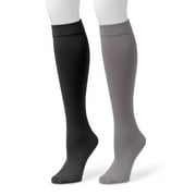 MUK LUKS Women's Fleece Lined Knee High Socks, 2-Pack, s/m (5-7)
