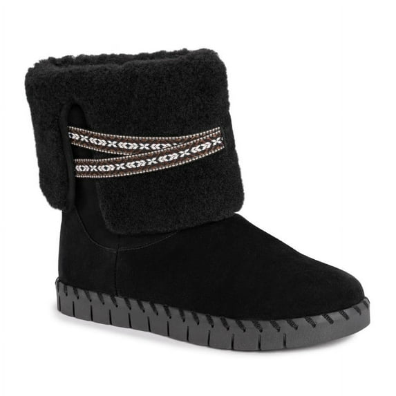 MUK LUKS Women's Flexi Montauk Boots-Black 6