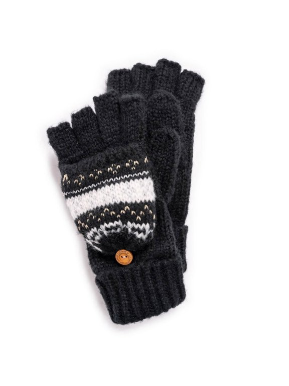 Women's Flip Mitten, Ebony, OS