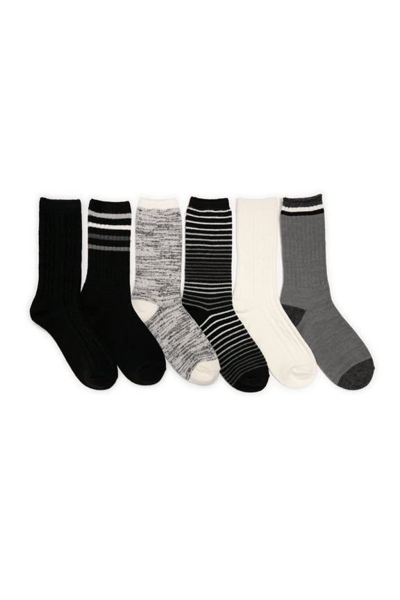 Women's Fluffy Dream Crew Boot Socks, 6-Pack, OSFM