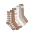 thumbnail image 1 of MUK LUKS Women's Fluffy Dream Crew Socks, 6-Pack, One Size, 1 of 5