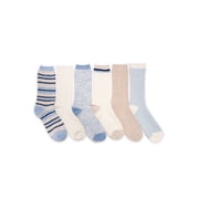 MUK LUKS Womens Fluffy Dream Crew Boot Socks, 6-Pack, OSFM