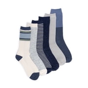 MUK LUKS Women's Fluffy Dream Crew Socks, 6-Pack, One Size