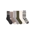 thumbnail image 1 of MUK LUKS Women's Fluffy Dream Crew Boot Socks, 6-Pack, OSFM, 1 of 6