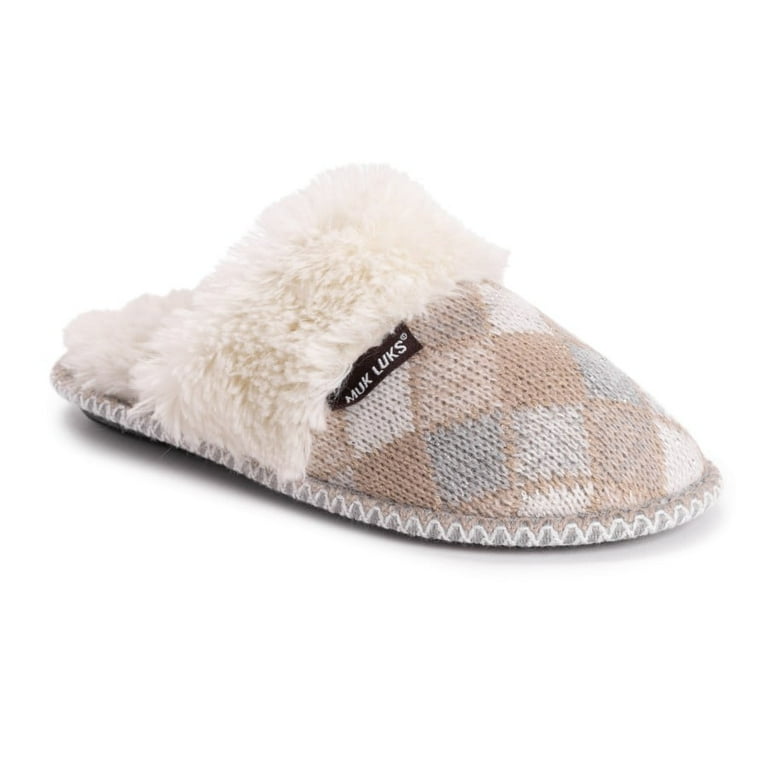 MUK LUKS Women s Frida Scuff Slippers Fairy Dust M Walmart