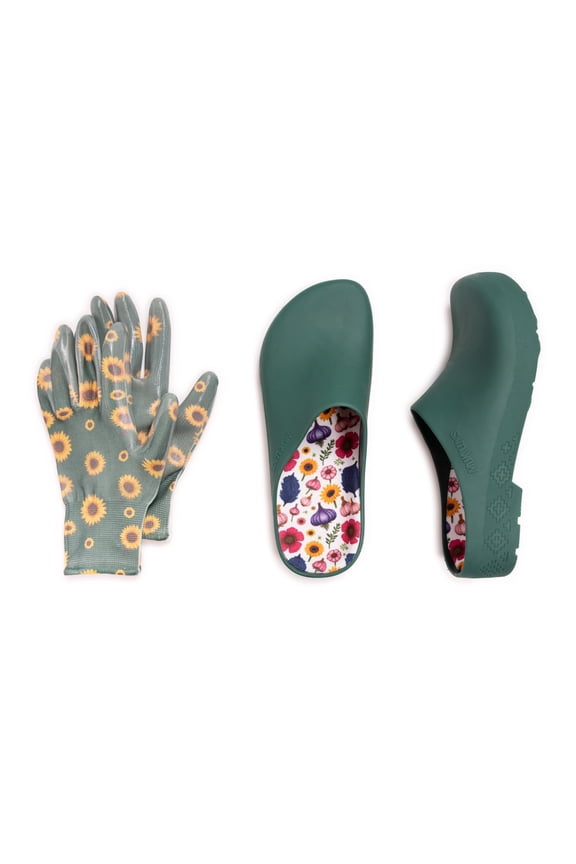 Women's Garden Clog and Glove Set