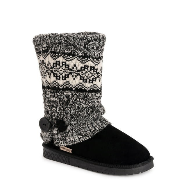 MUK LUKS Women's Janie Knit Cuff MidCalf Boot